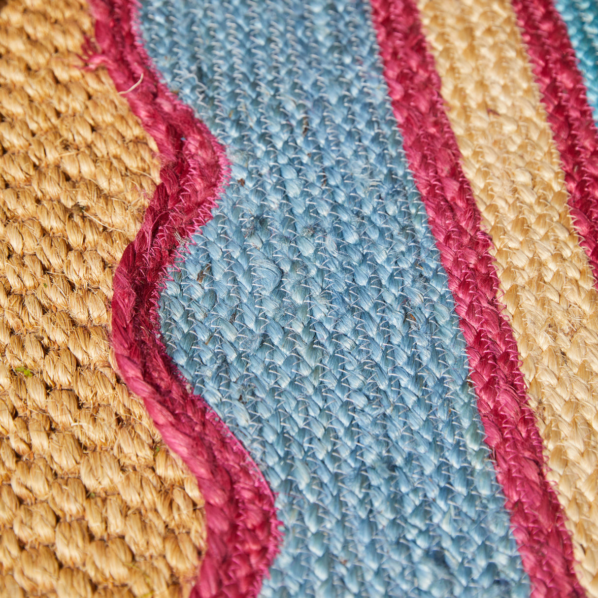 Melvie Jute Runner - Cerulean