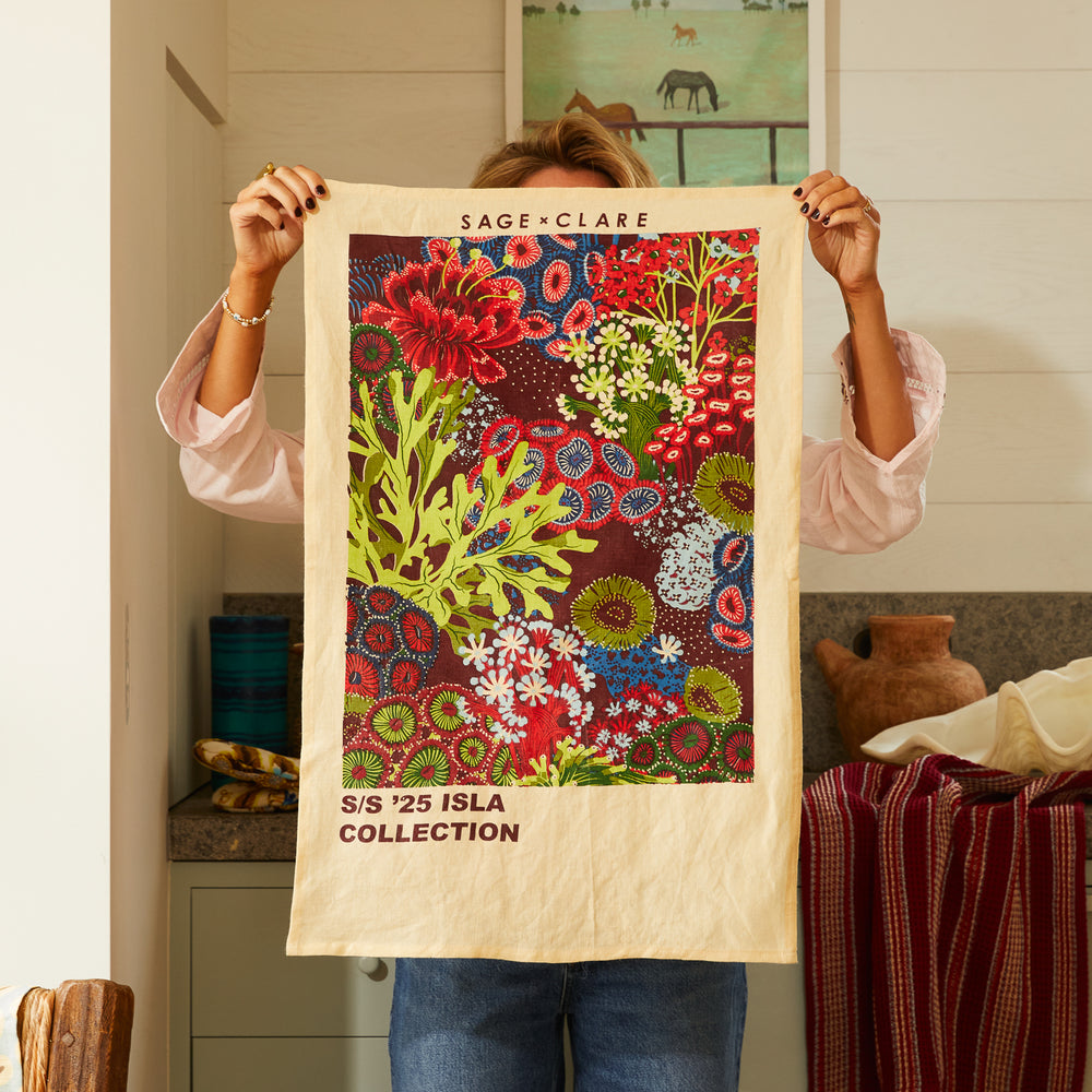 Cora Linen Tea Towel