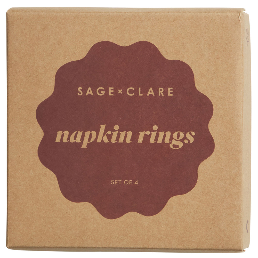 Aria Napkin Ring Set - Dune