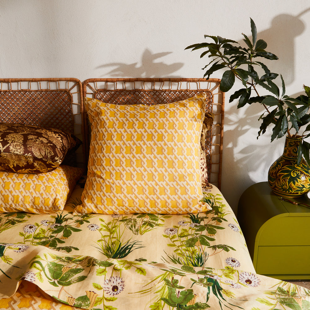 Maricela Linen Euro Pillowcase Set - Dune