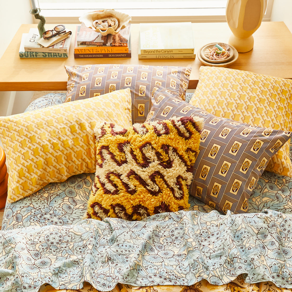 Maricela Linen Euro Pillowcase Set - Dune