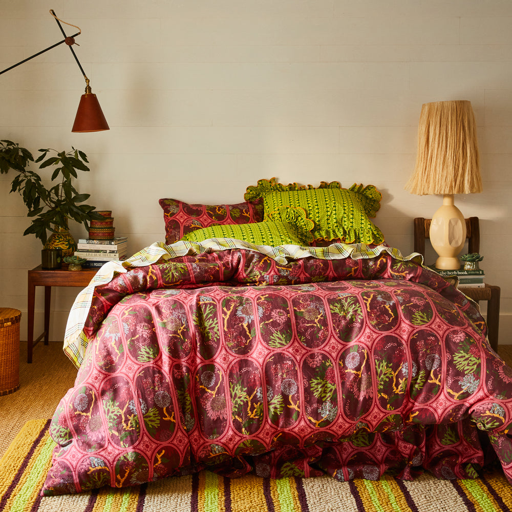 Esme Cotton Pillowcase Set - Anise Standard