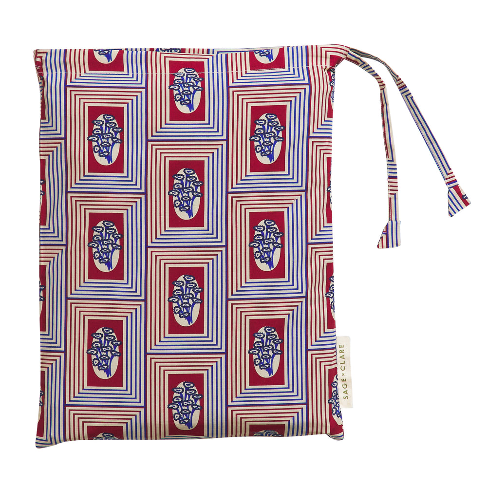 Antonella Cotton Pillowcase Set - Crimson Standard