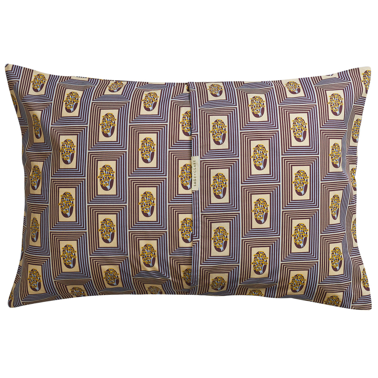 Antonella Cotton Pillowcase Set - Garnet Standard
