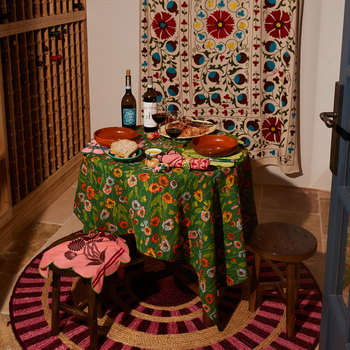 Mia Placemat Set - Key Lime