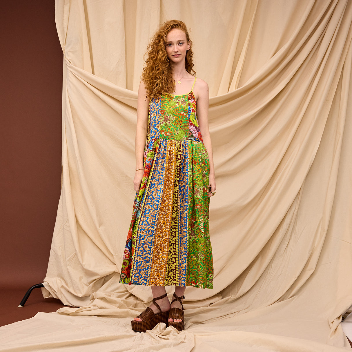 Claudia Patchwork Dress