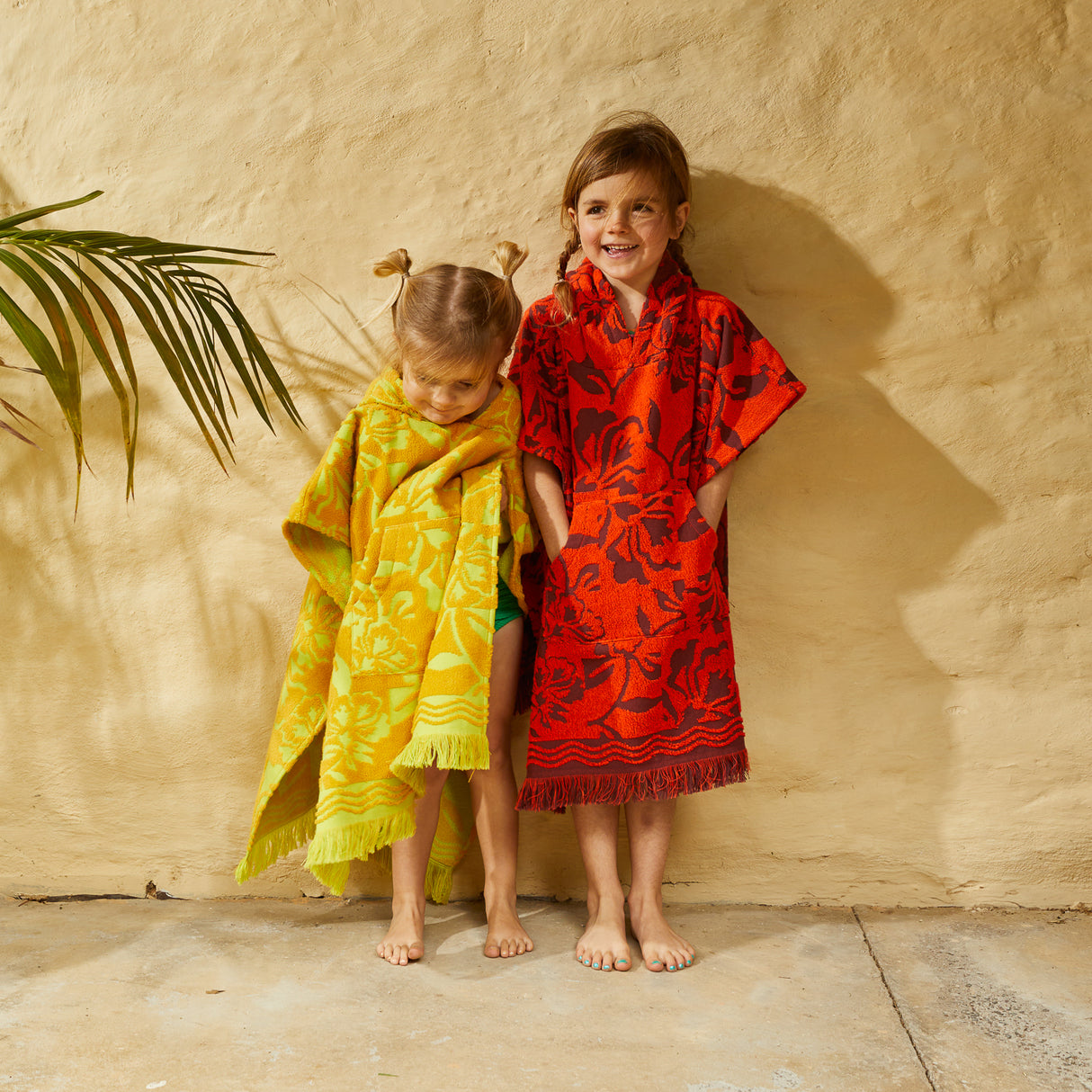 Rosalia Kids Poncho - Flame