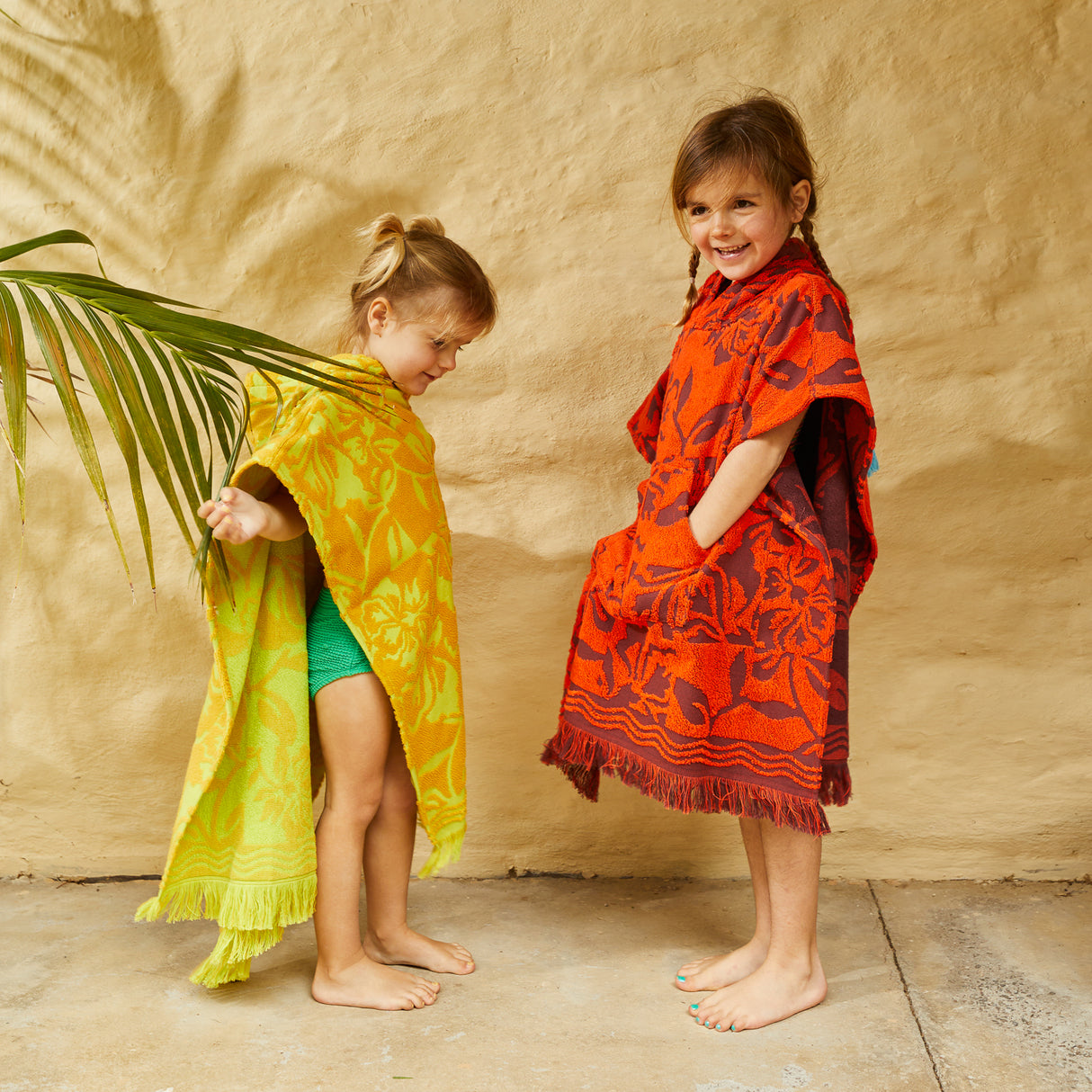 Rosalia Kids Poncho - Flame