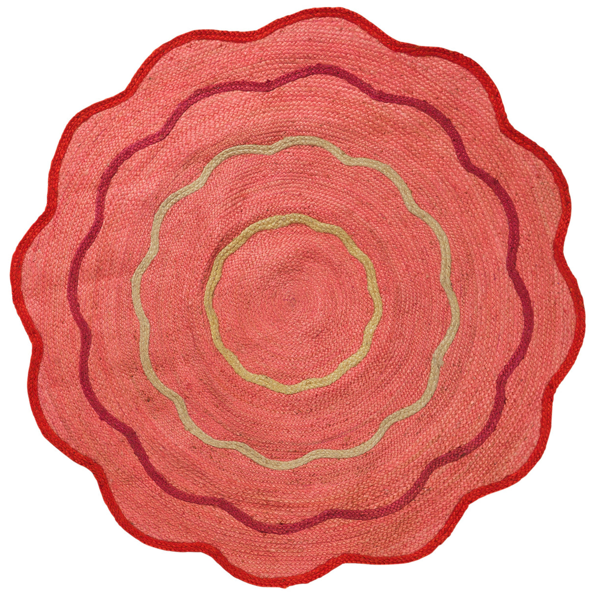 Alessa Jute Rug - Hibiscus