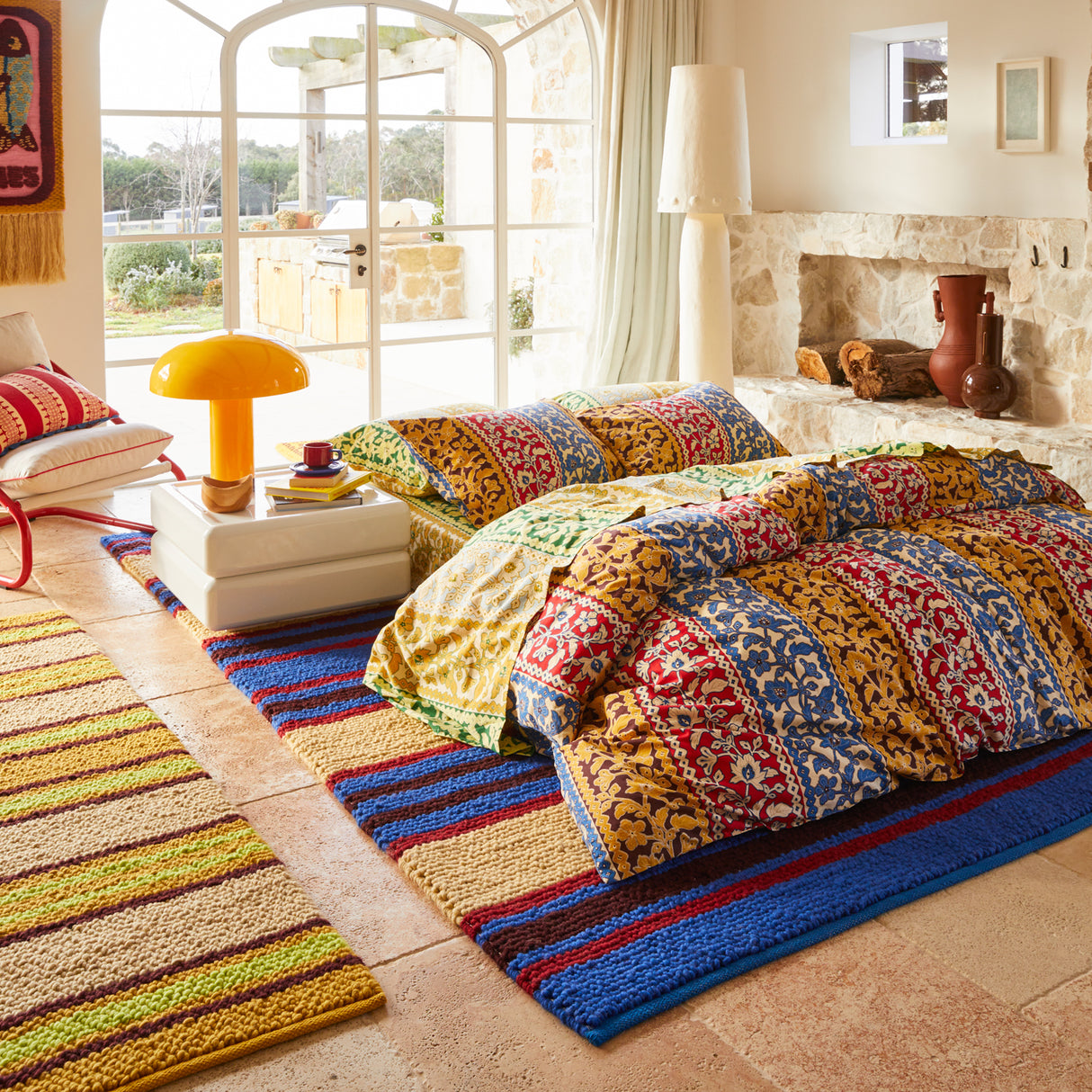 Capi Knot Rug - Azure 150 x 210 cm