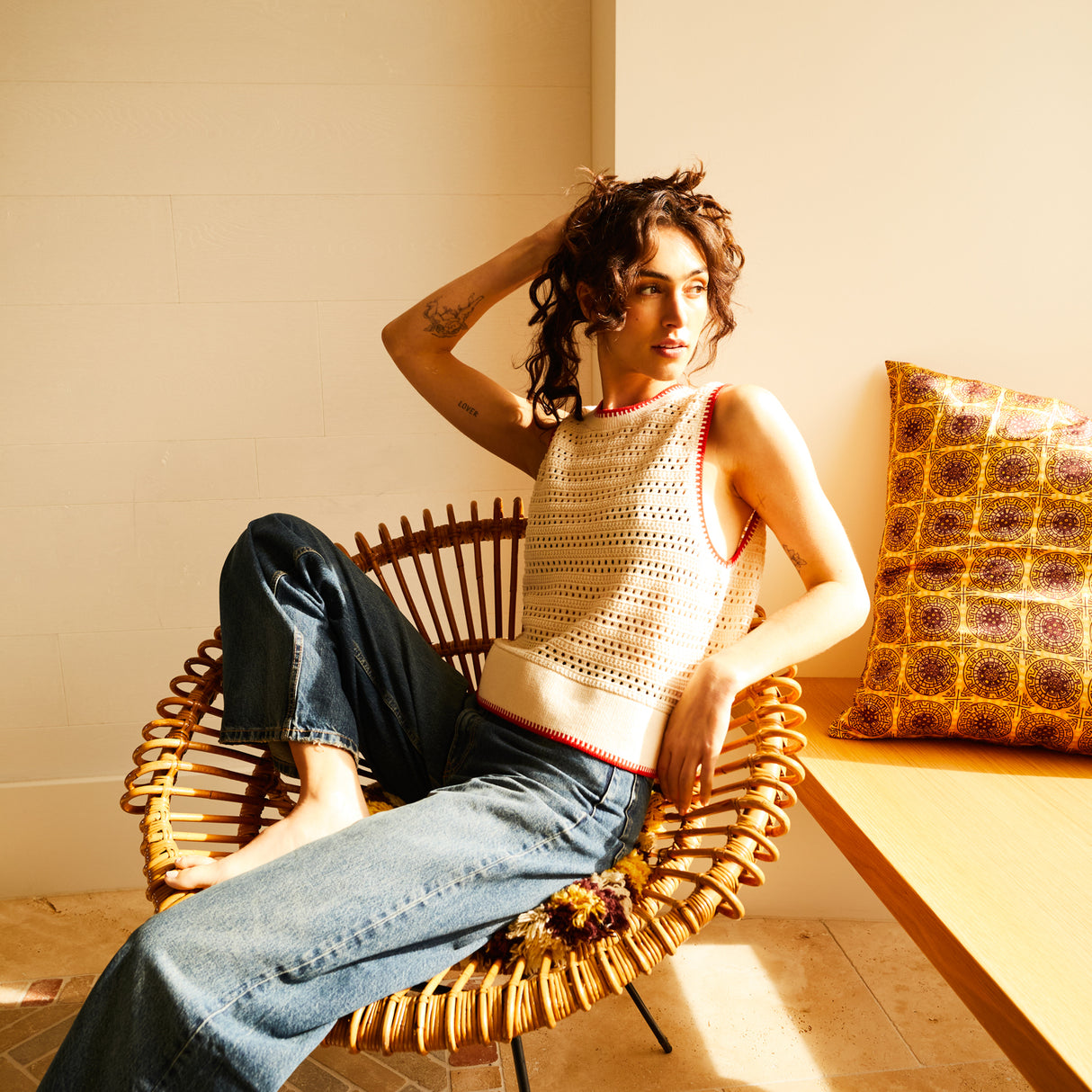 Natalina Knit Top - Pearl