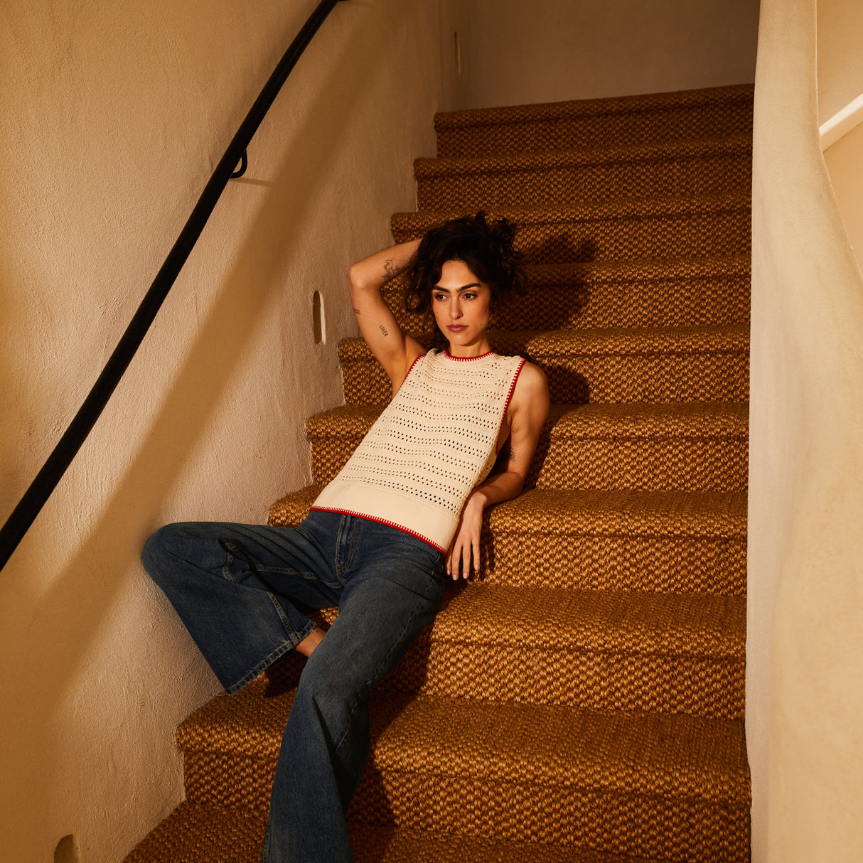 Natalina Knit Top - Pearl