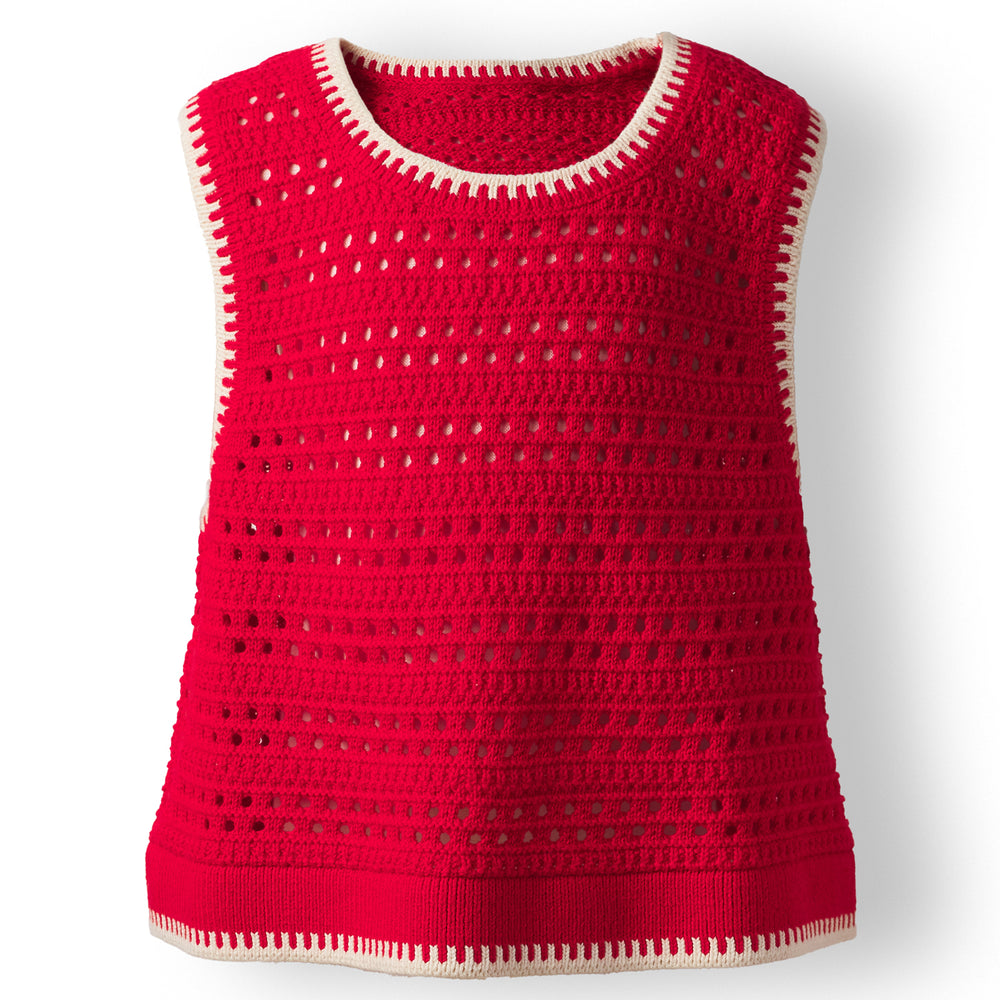 Natalina Kids Knit Top - Vermillion