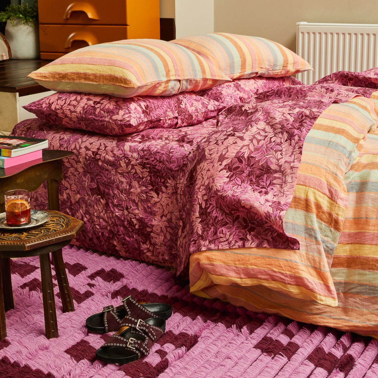 Hira Tufted Rug - Rosewater