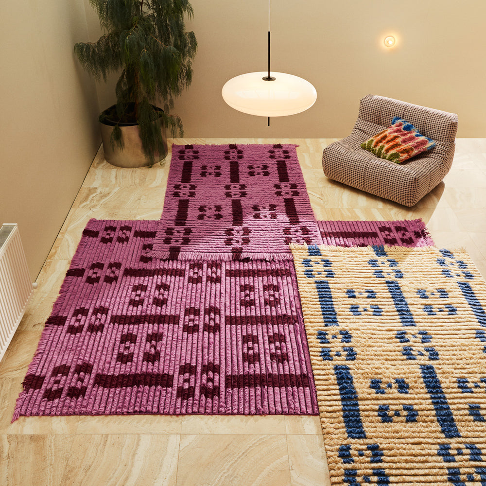 Hira Tufted Rug - Rosewater