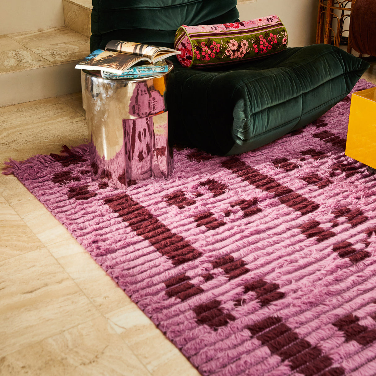 Hira Tufted Rug - Rosewater