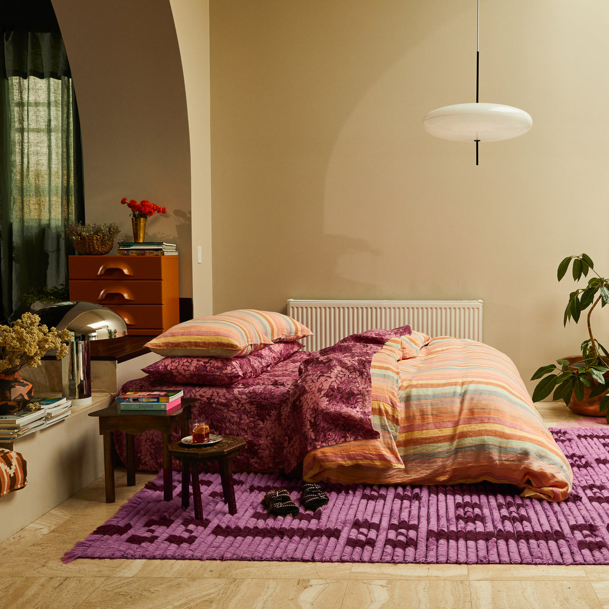 Hira Tufted Rug - Rosewater