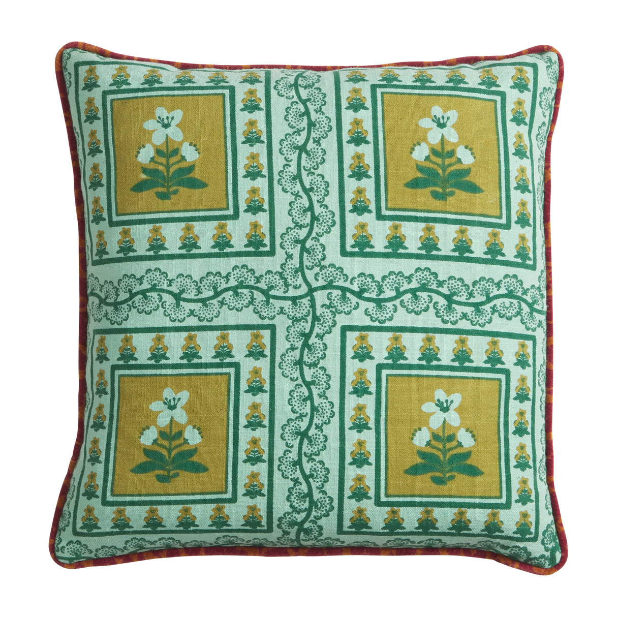 Claire Reversible Cushion - Jade Cover Only