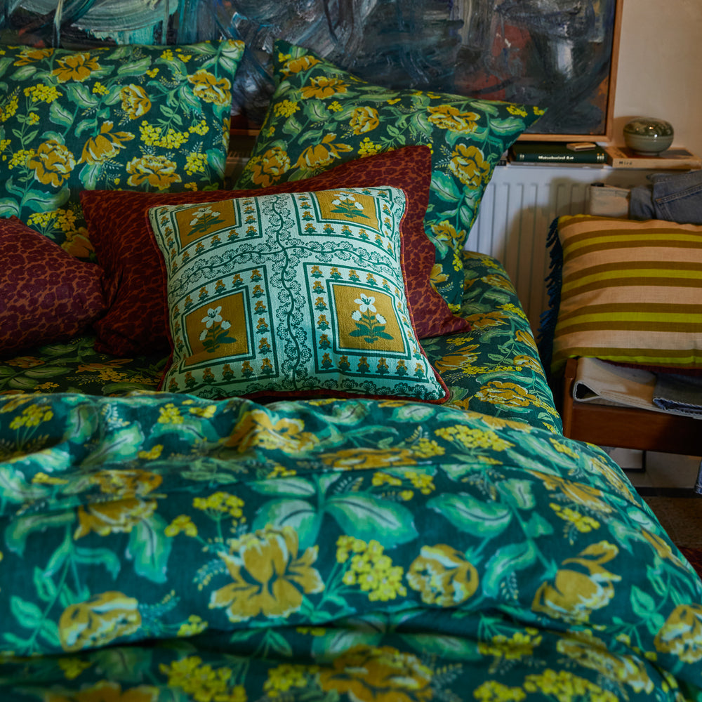 Claire Reversible Cushion - Jade Cover Only