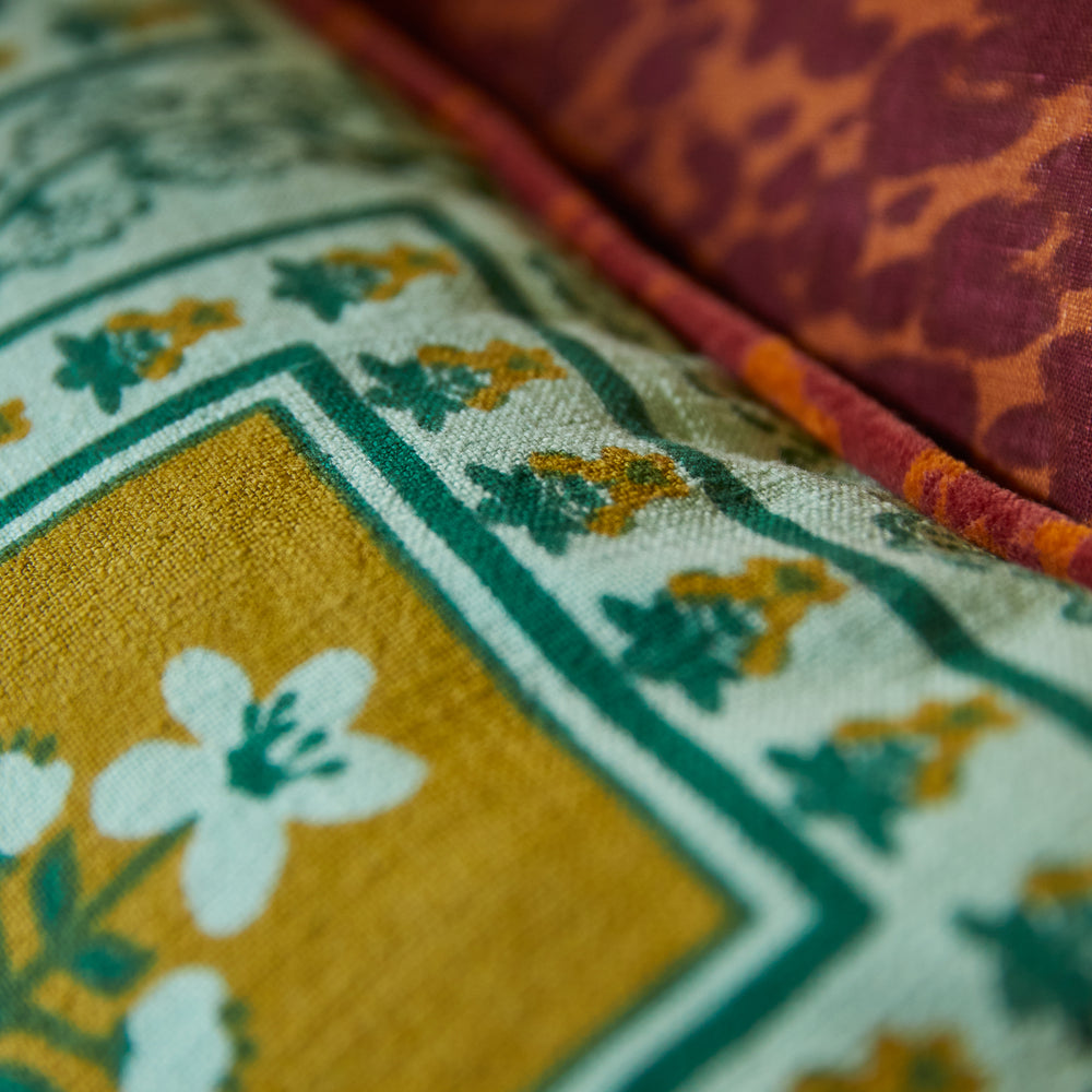 Claire Reversible Cushion - Jade Cover Only
