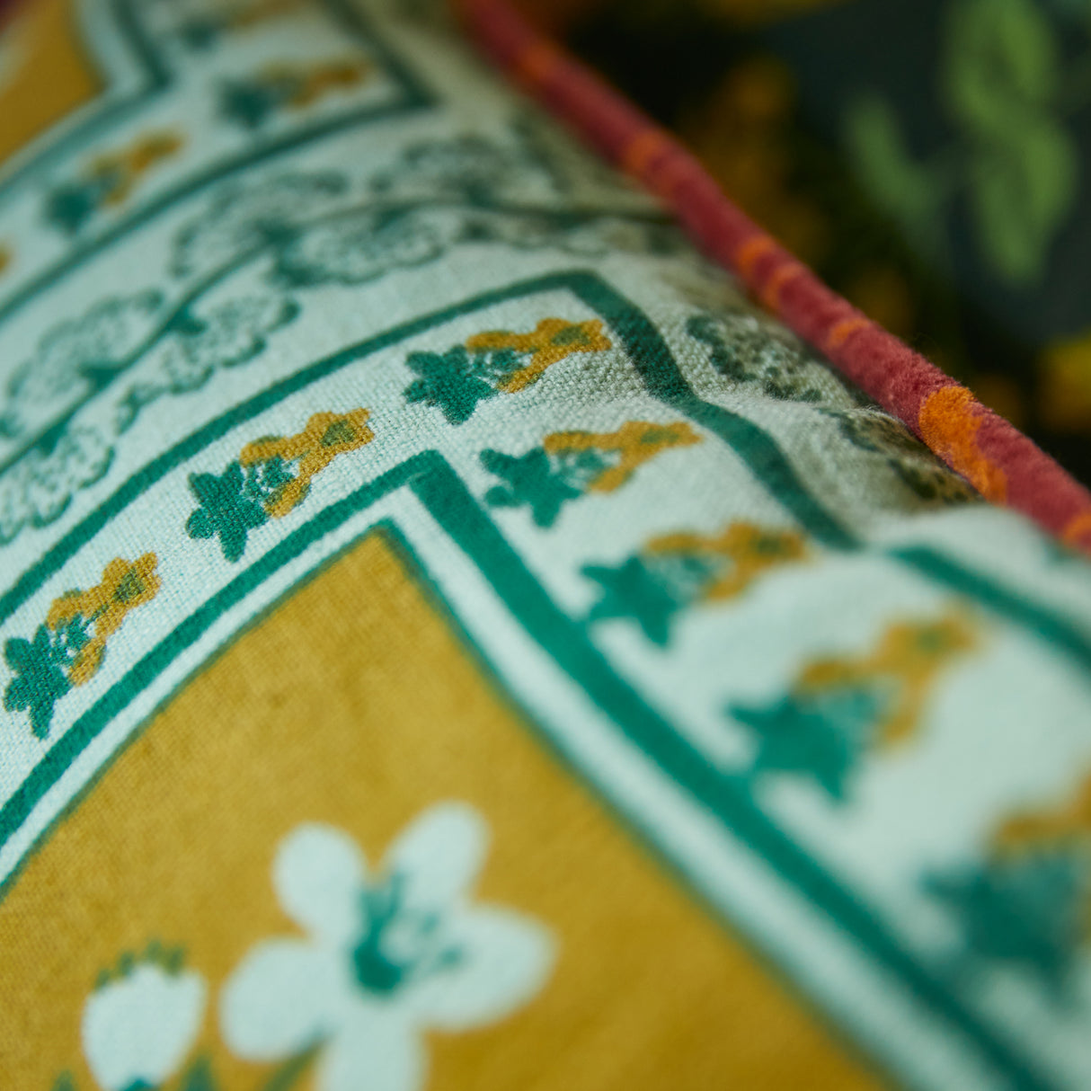 Claire Reversible Cushion - Jade Cover Only