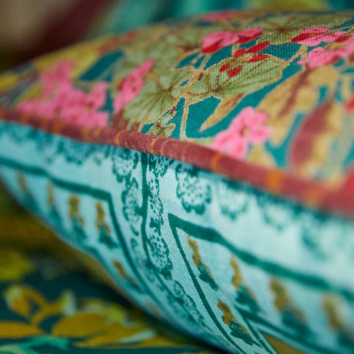 Claire Reversible Cushion - Jade Cover Only