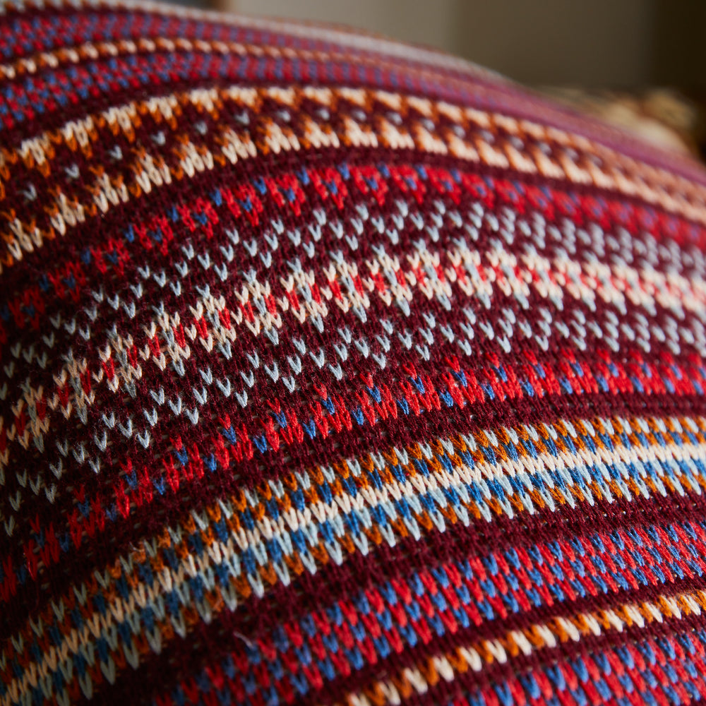 Arlette Knit Cushion - Mahogany