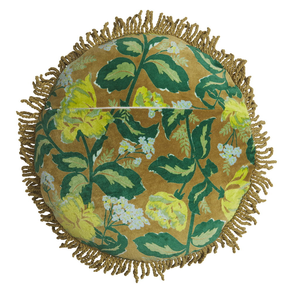 Margot Velvet Cushion - Olive Cover Only