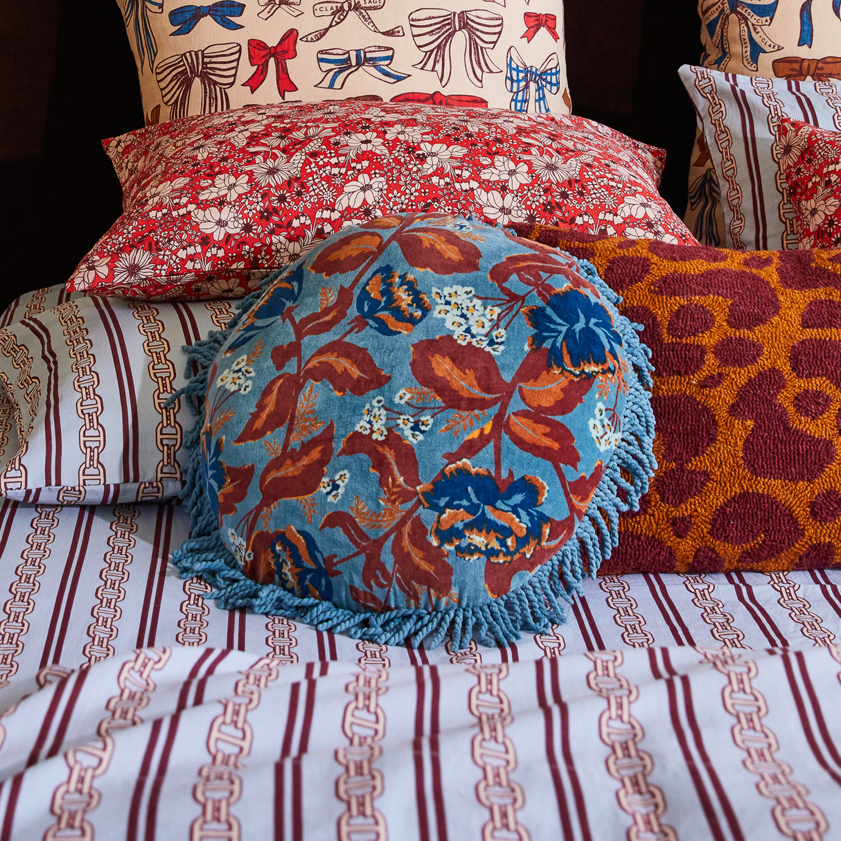 Margot Velvet Cushion - Celeste Cover Only