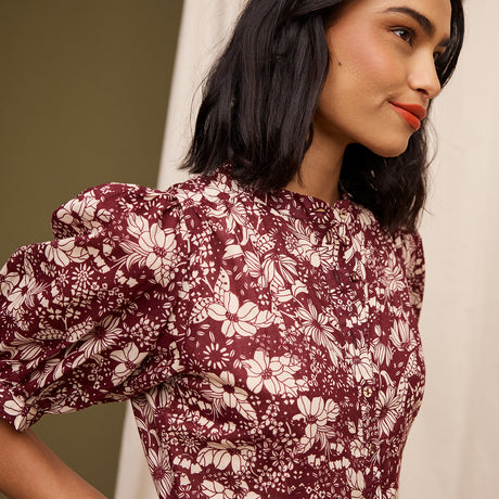 Evette Dress - Mahogany 4