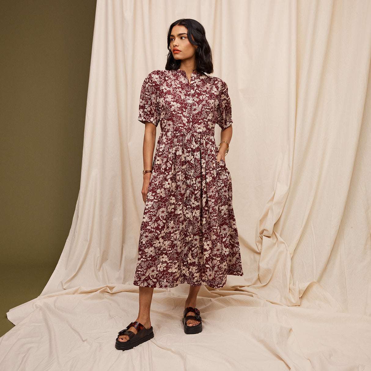 Evette Dress - Mahogany 4