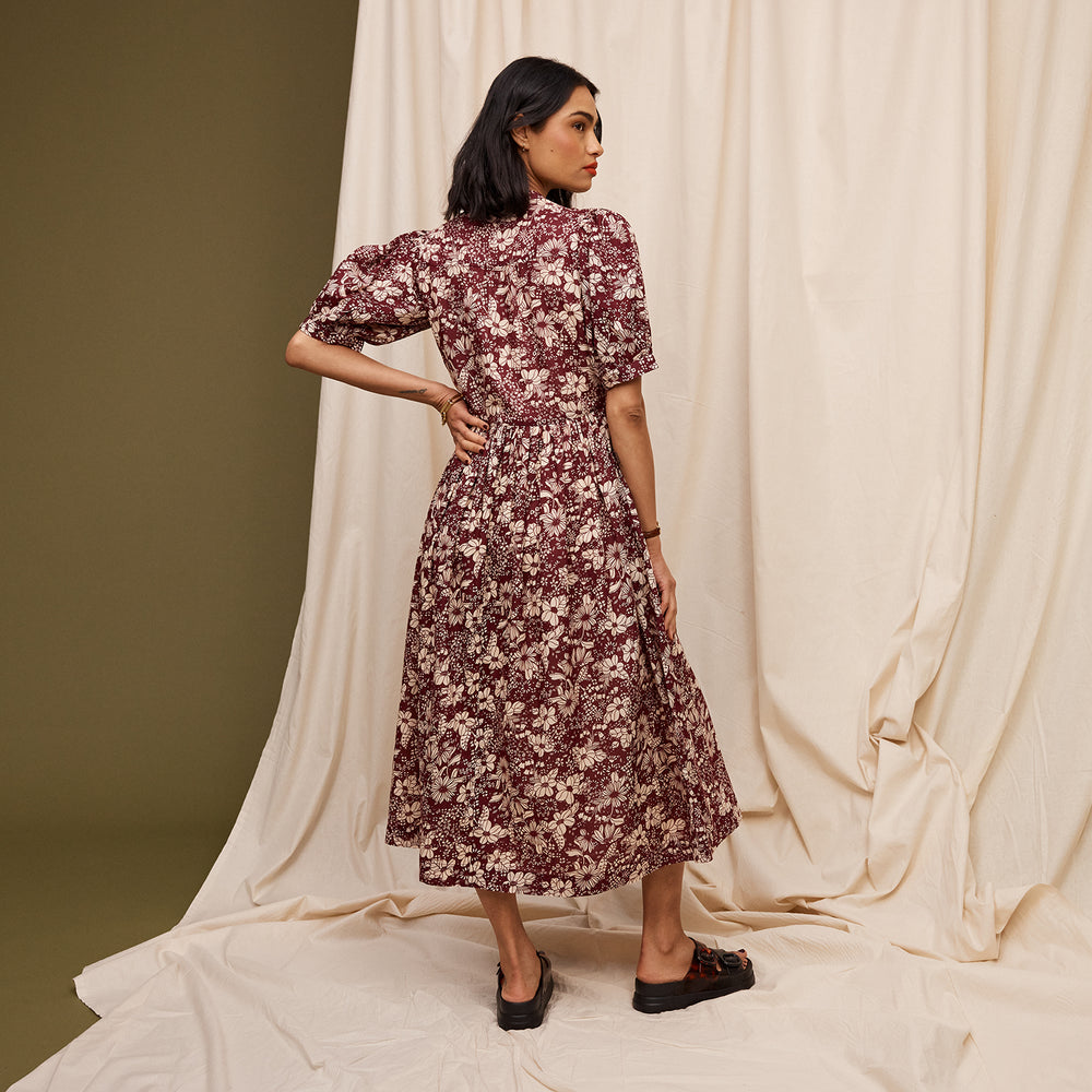 Evette Dress - Mahogany 4