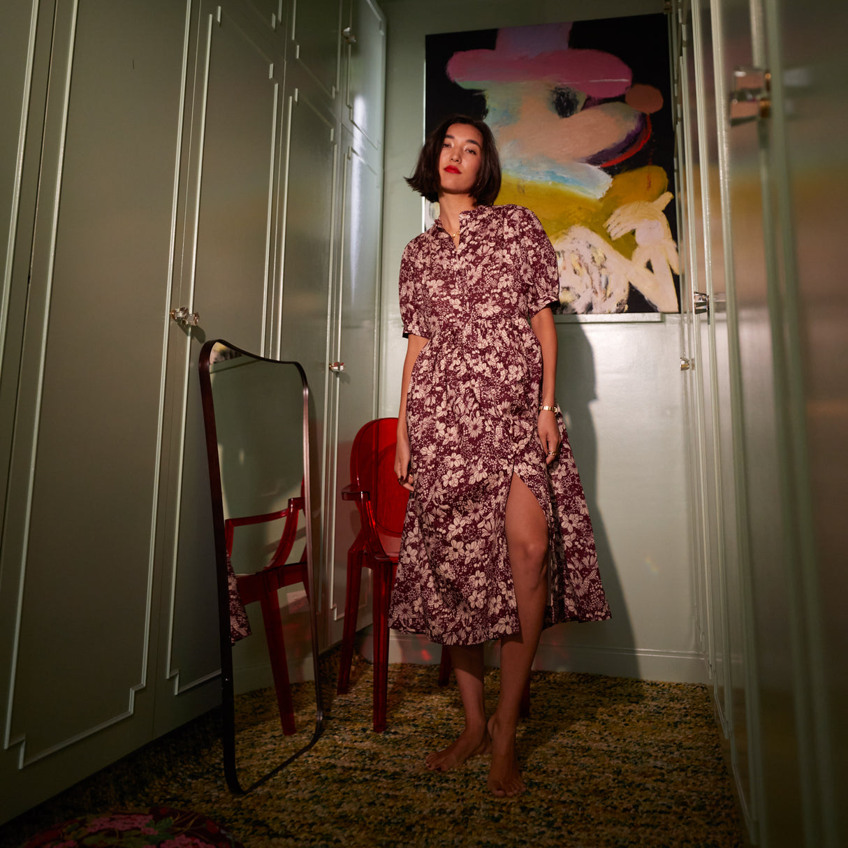 Evette Dress - Mahogany 4