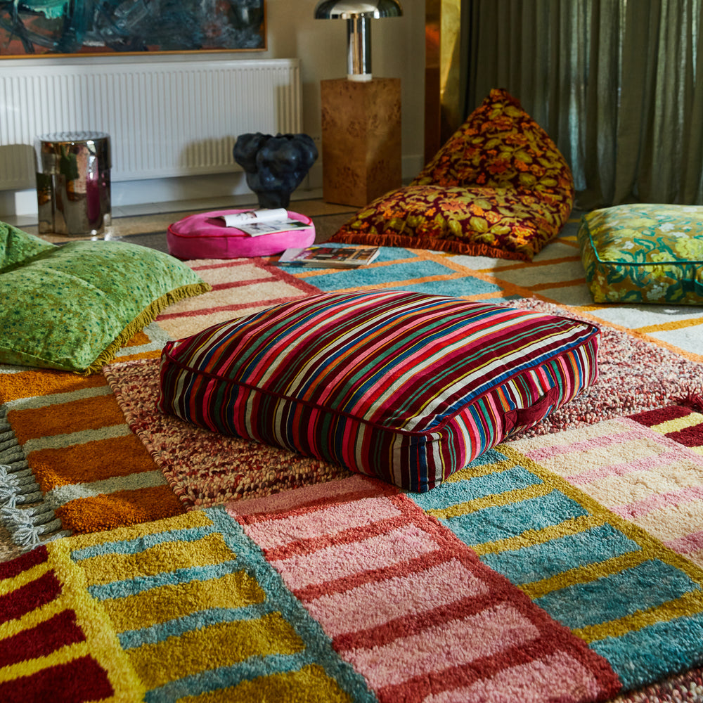 Corinne Velvet Floor Cushion