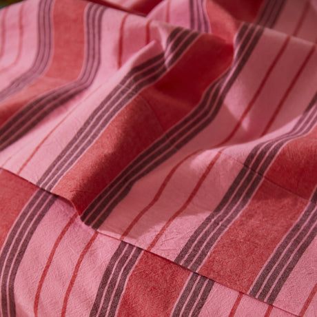 Brigitte Cotton Sheets - Scarlet Flat Sheet / Single