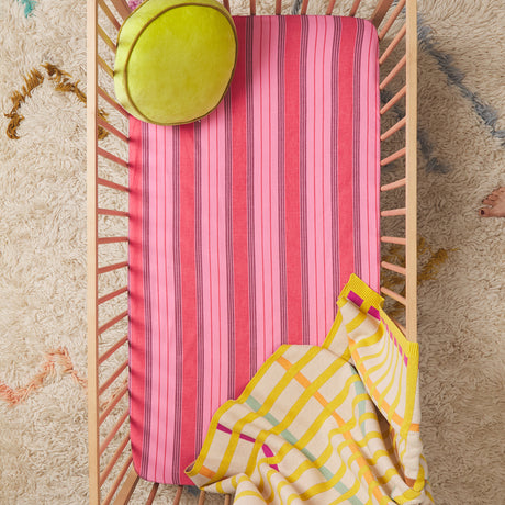 Brigitte Cotton Sheets - Scarlet Flat Sheet / Single