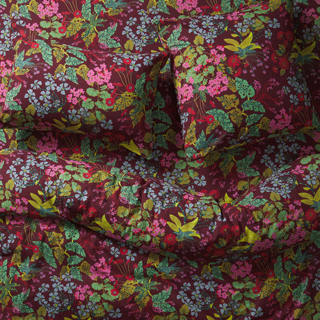 Genevieve Cotton Sheets - Mahogany Flat Sheet / Single