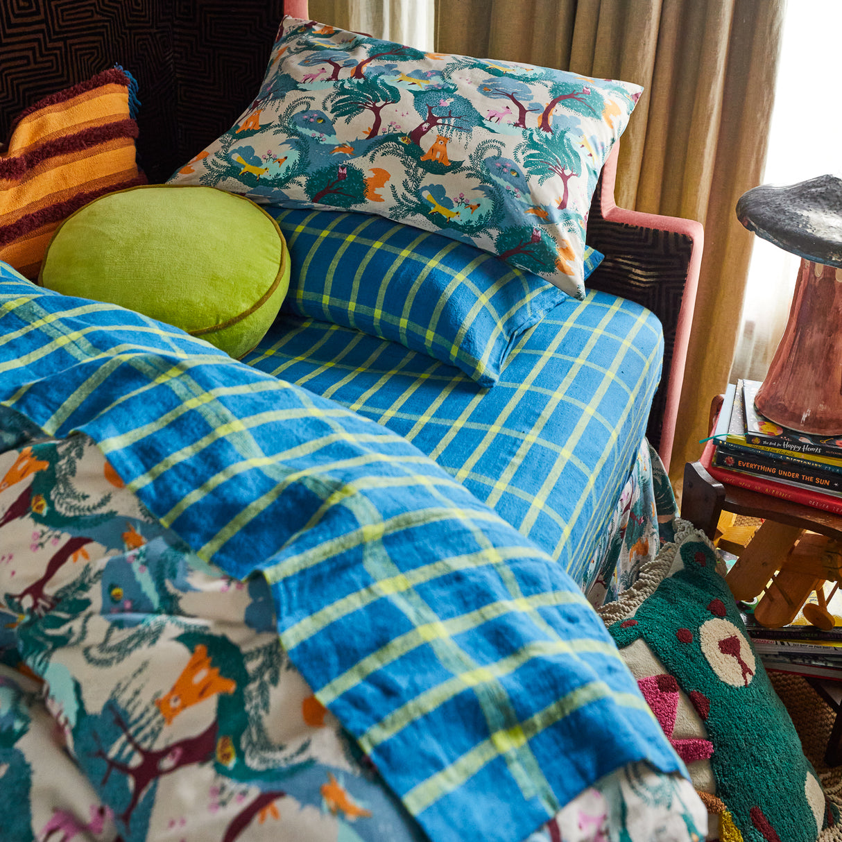 Remi Linen Sheets - Capri Flat Sheet / Single