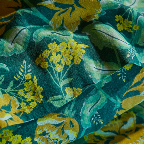 Margot Linen Sheets - Forest Flat Sheet / Single