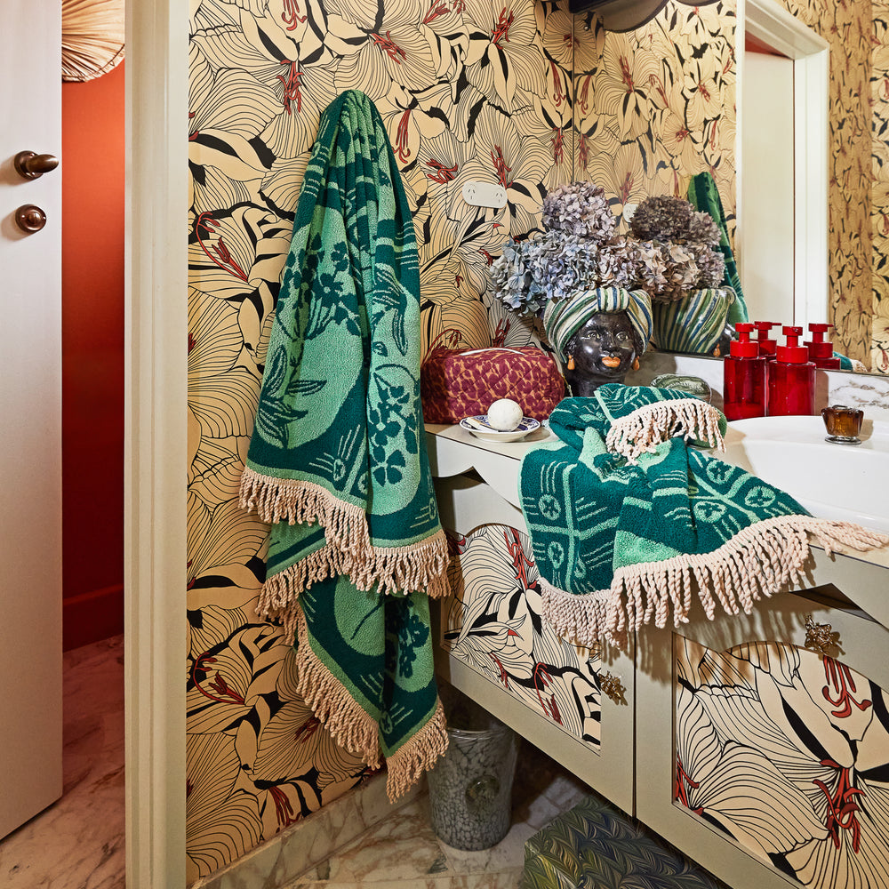 Gigi Hand Towel- Emerald