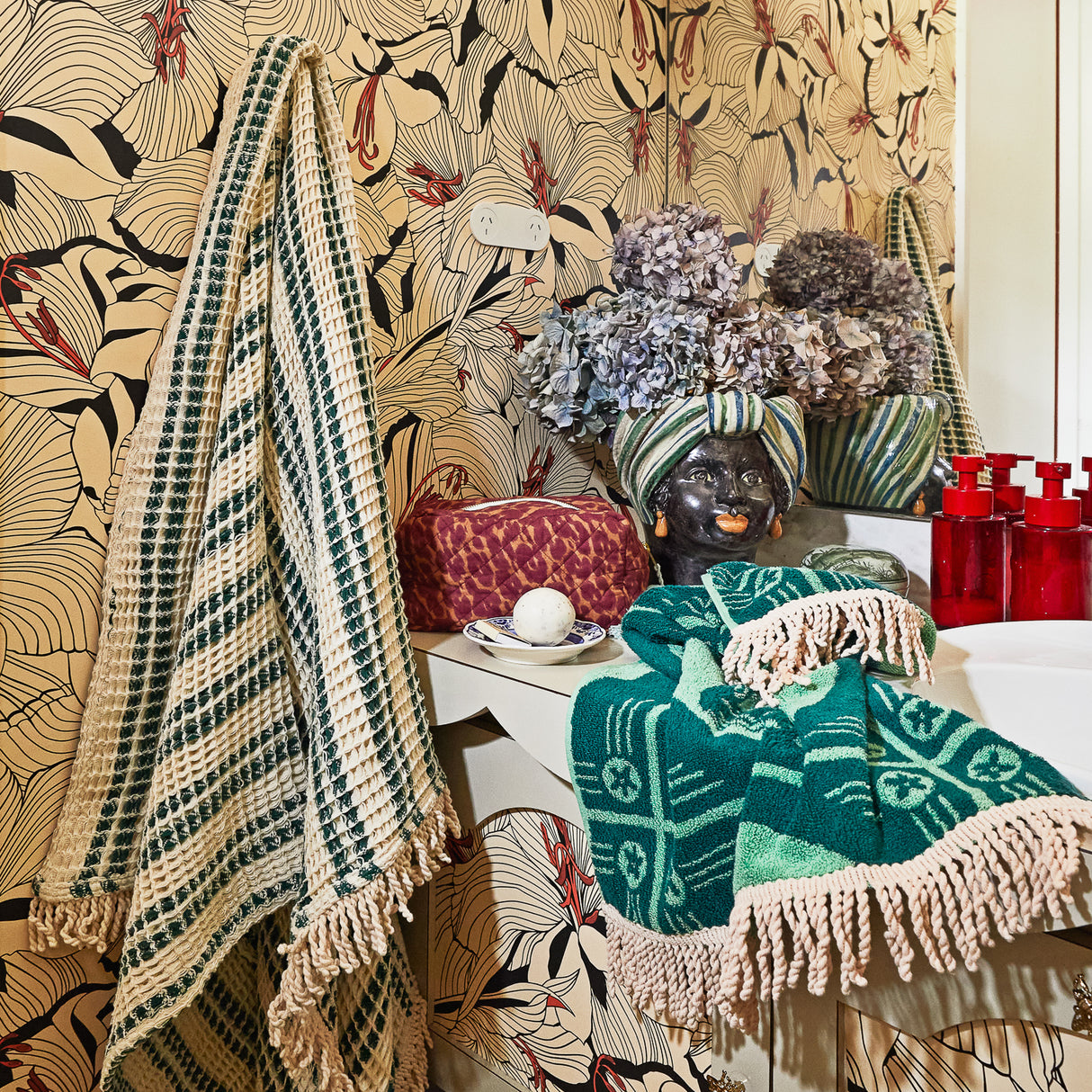 Gigi Hand Towel- Emerald