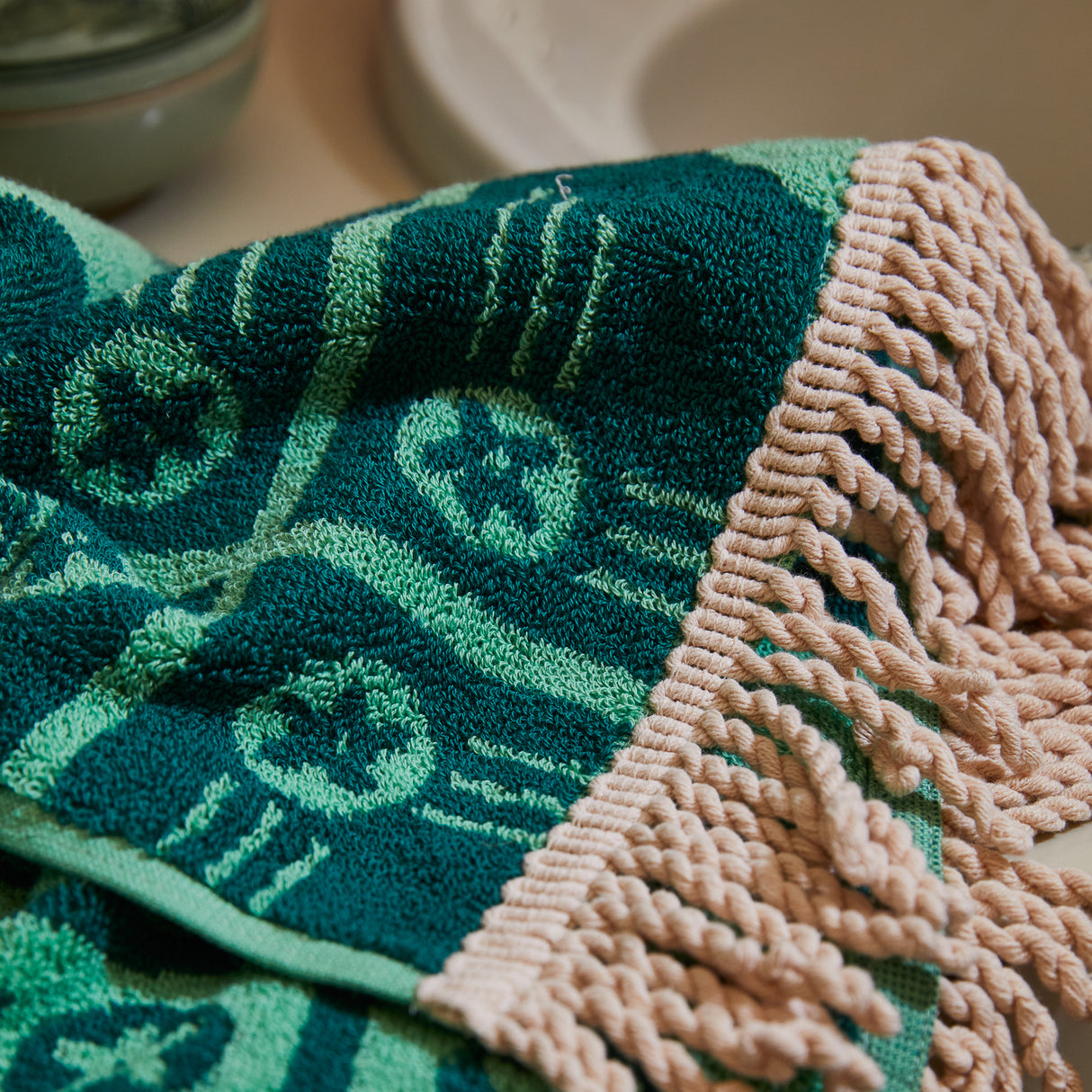 Gigi Hand Towel- Emerald