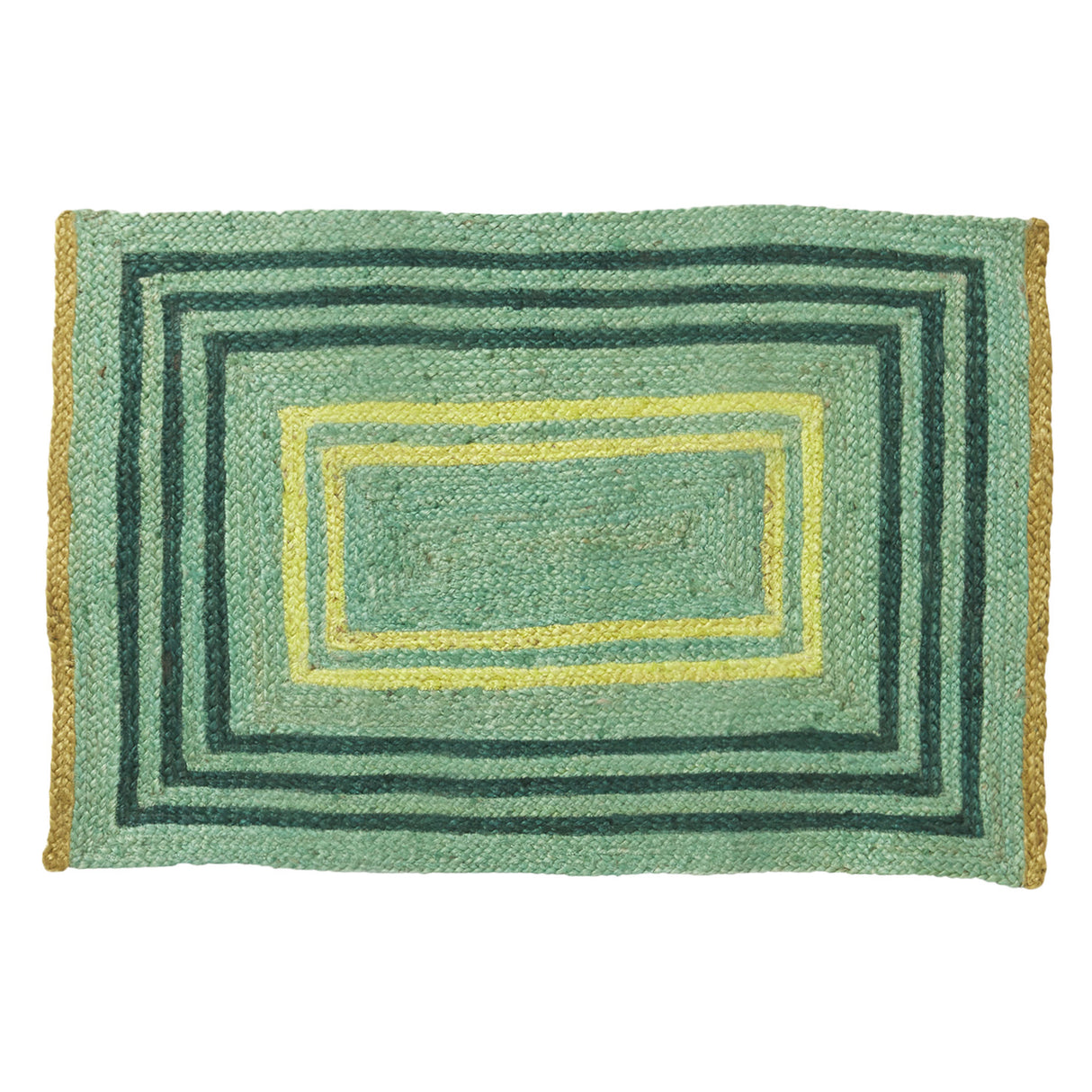 Lenore Jute Mat - Emerald