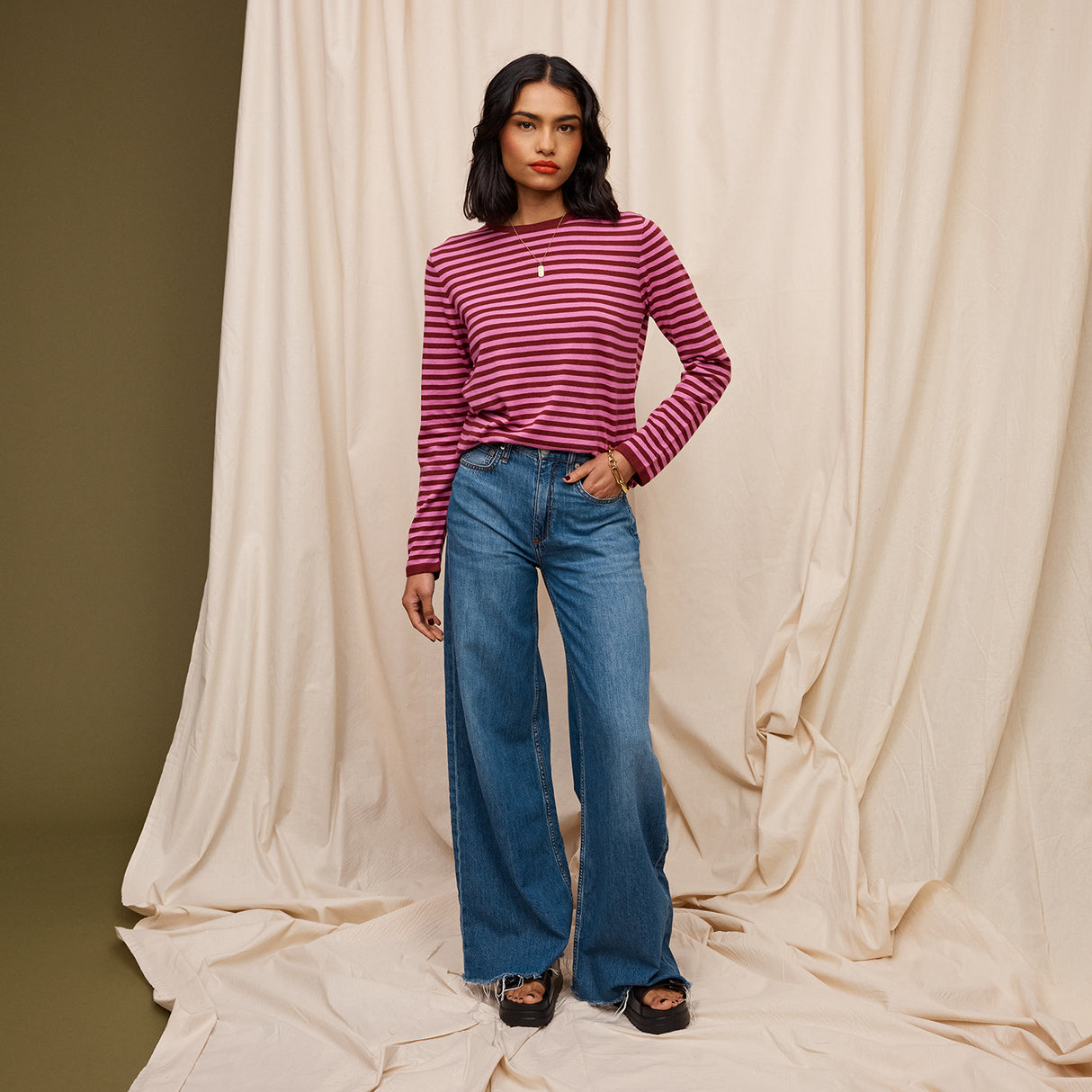 Pierre Knit Top - Fuchsia XS