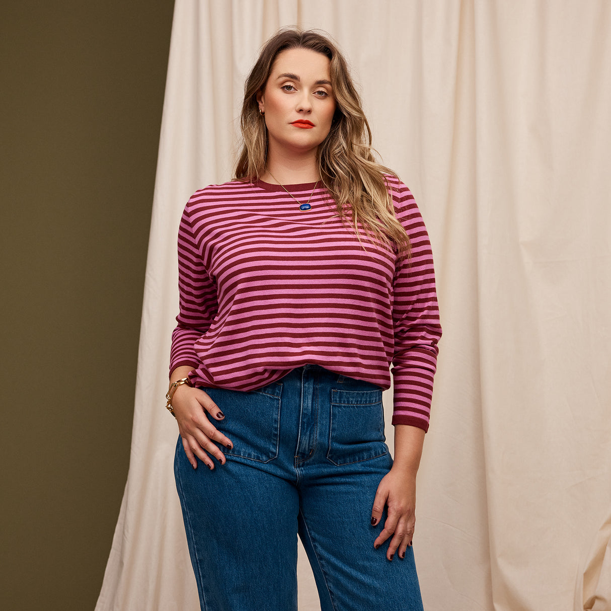 Pierre Knit Top - Fuchsia XS