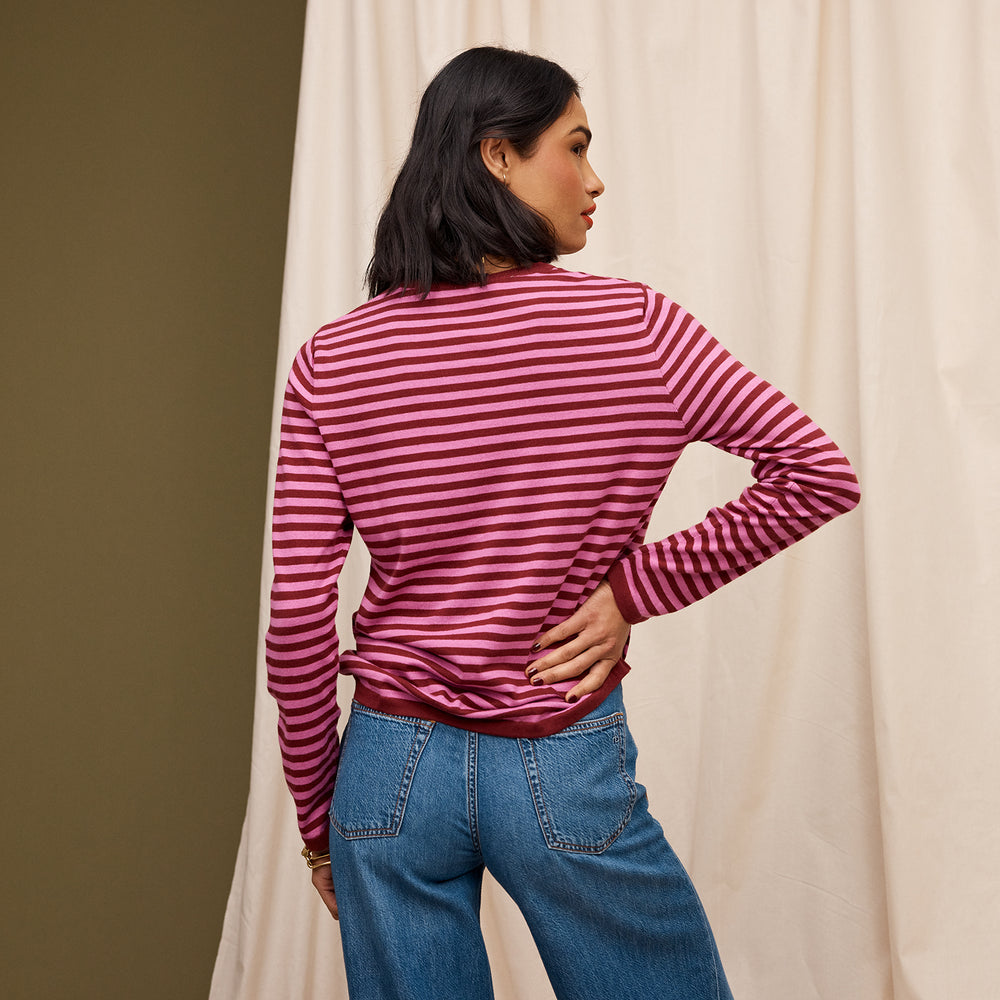 Pierre Knit Top - Fuchsia XS