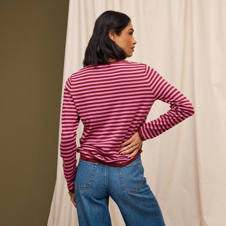 Pierre Knit Top - Fuchsia XS