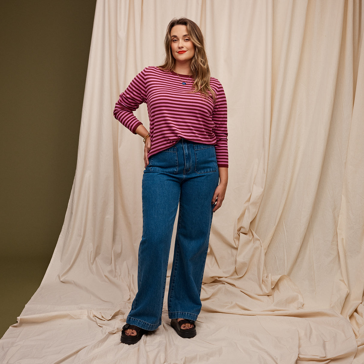 Pierre Knit Top - Fuchsia XS