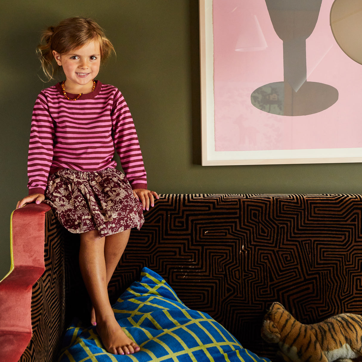 Pierre Kids Knit Top - Fuchsia 3