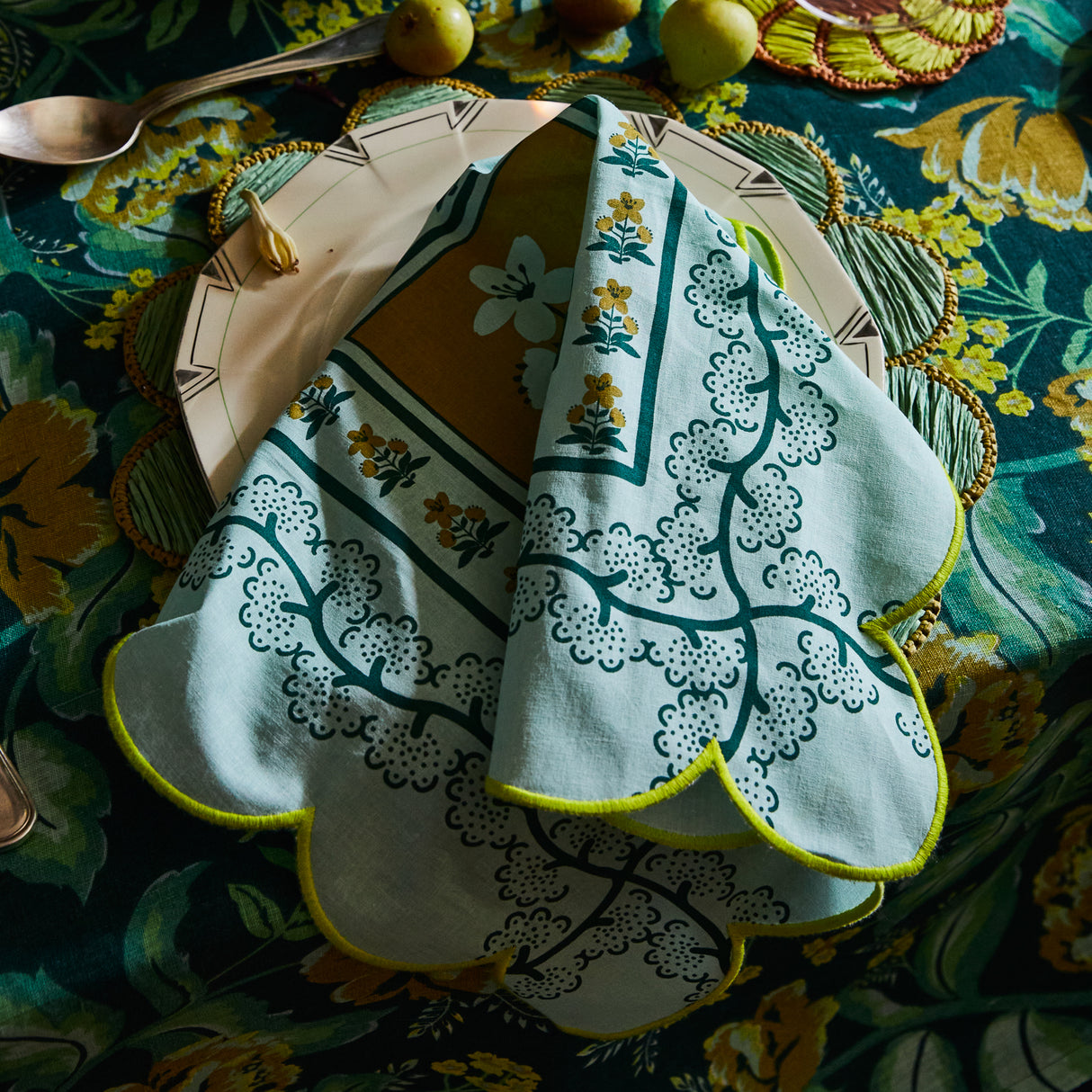 Claire Napkin Set - Jade